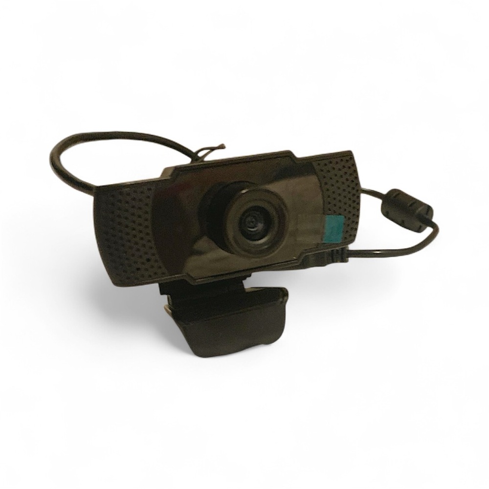 High-Definition Black Webcam